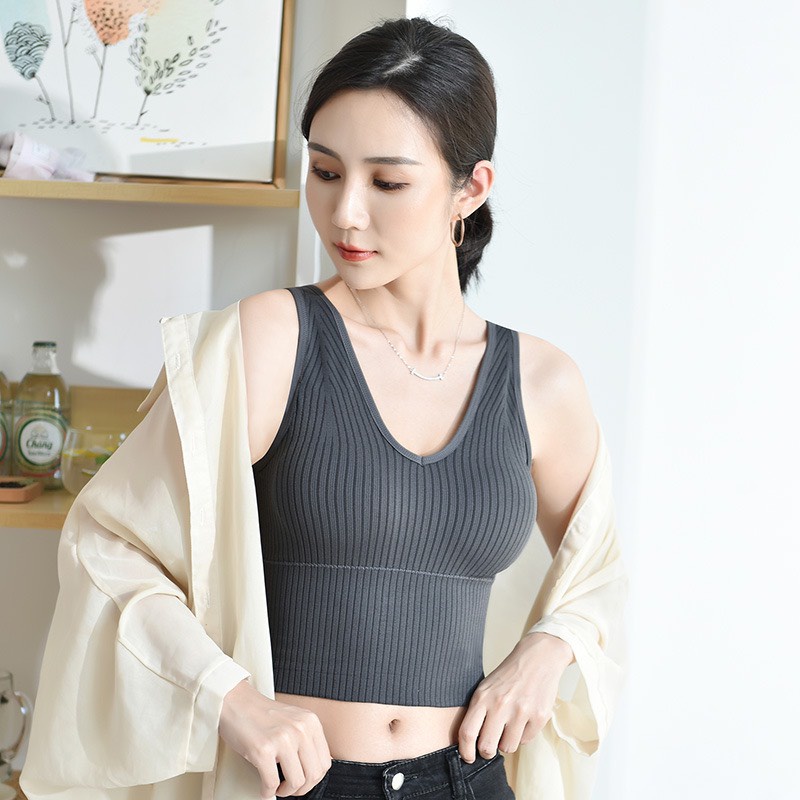 Áo Bra Thun Tăm Lửng Mẫu Mới 2299