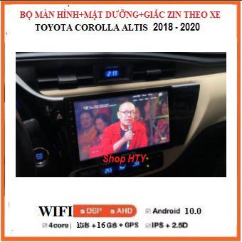 Bộ Màn hình DVD Android 1 inch Ram 1G/2G,Rom16G/32G cho xe Corolla Altis 2018-2020 có GPS chỉ đường Navitel,Youtobe ẩn..