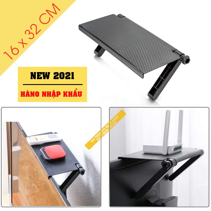 Giá Để Đồ Gác Trên Màn Hình Máy Tính - Tivi / Q10 - Screen Top Shelf - Lắp Đơn Giản - Tiết Kiệm Diện Tích - Khay Để 32CM