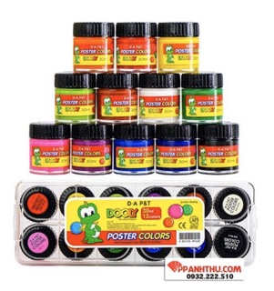 MÀU VẼ DOOLY 12 MÀU ( 10cc,30cc)