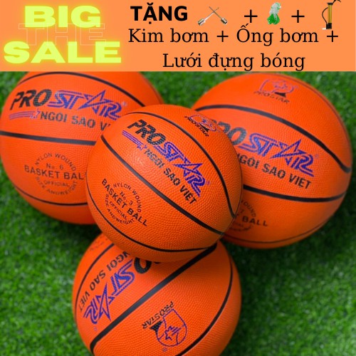 Quả bóng rổ size 3 5 6 7 HKS Sport MUA 1 TẶNG 1, bóng rổ cao su siêu nảy và bền RANDOM MÀU