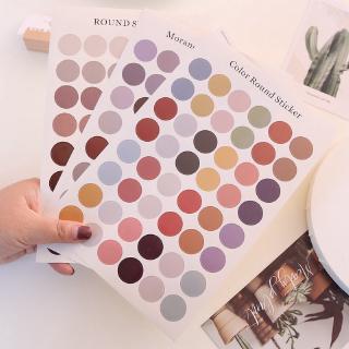 Set 48 Hình Dán Trang Trí Tường Họa Tiết Chấm Bi Nhiều Màu Sắc