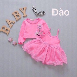 Đầm cặp thun cho bé gái 4-5 tuổi cao 1.1m