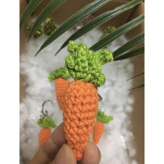 [Móc khoá len] Móc khoá cà rốt