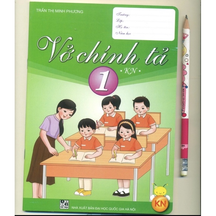 Sách - Vở chính tả 1 - Kết nối - kèm 1 bút chì