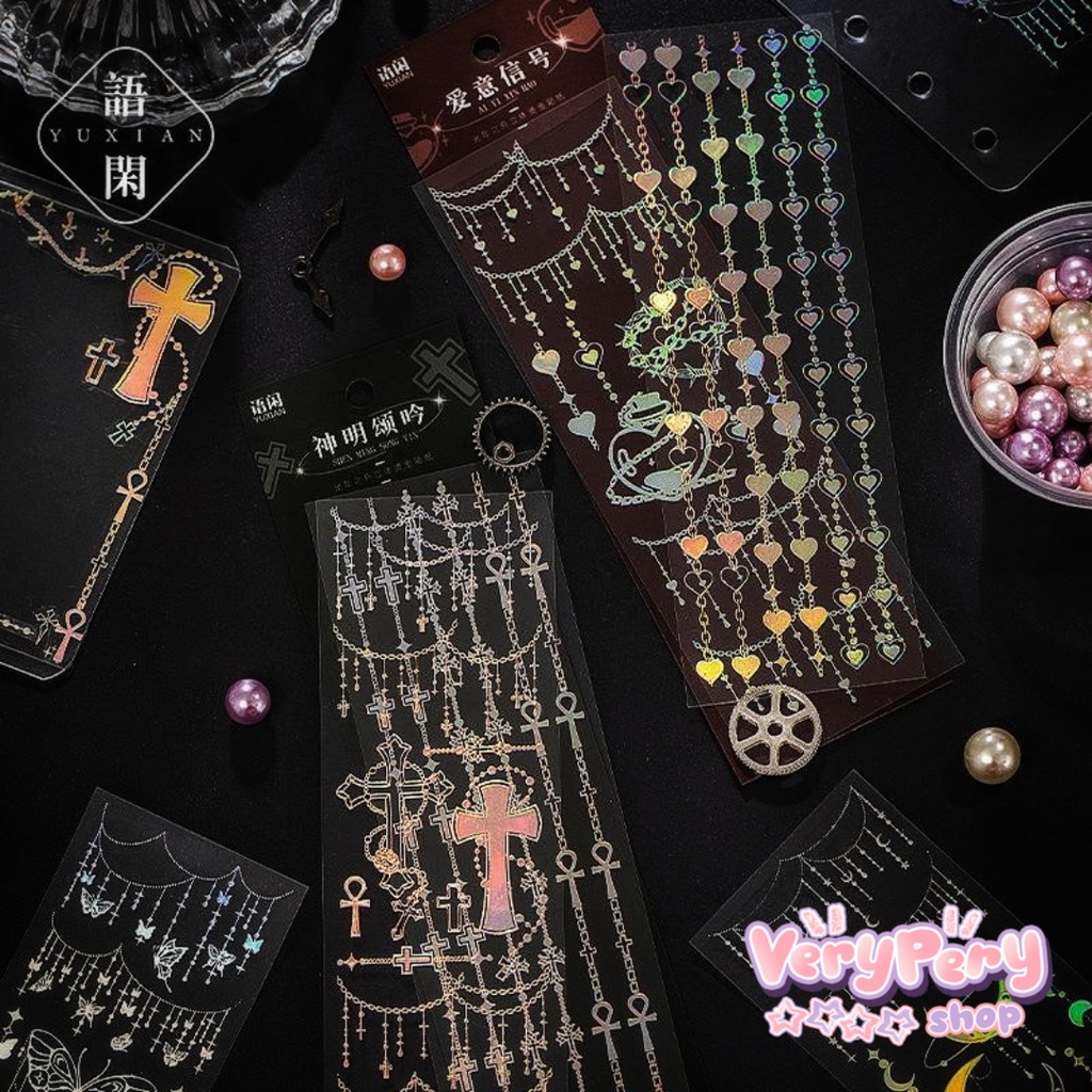 Tấm Sticker Trong Suốt Trang Trí Album, Trang Trí Toploader, Làm Bulletjournal