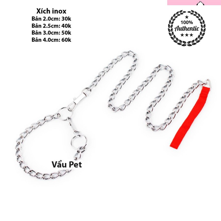 Xích Inox cho chó mèo thú cưng
