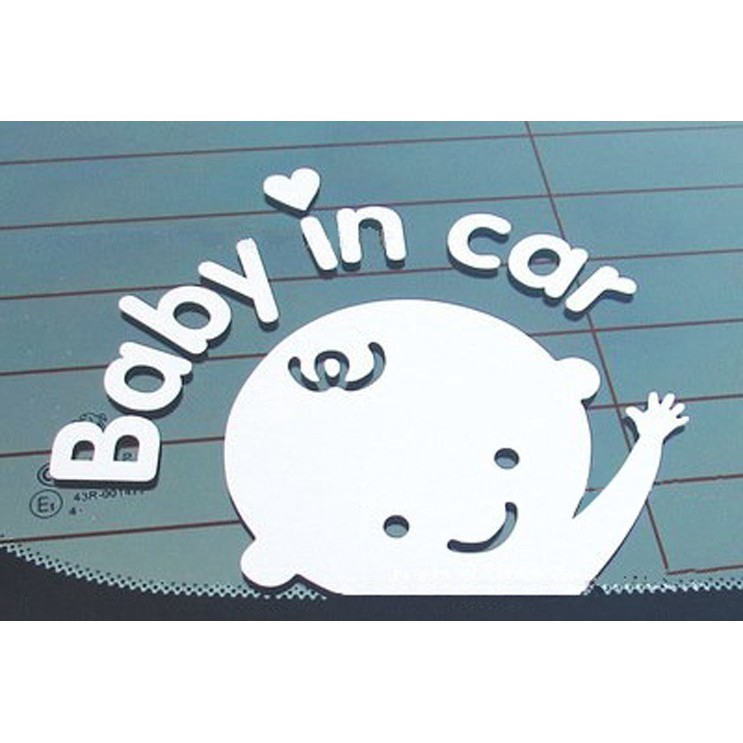 Nhãn dán decal Baby In Car an toàn xinh xắn cho xe hơi | BigBuy360 - bigbuy360.vn