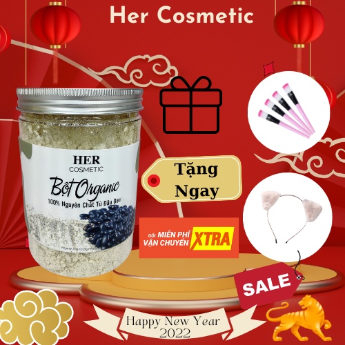 Bột Đậu Đen Nguyên Chất Organic Sạch Mịn Dạng Hủ 200gr 300gr