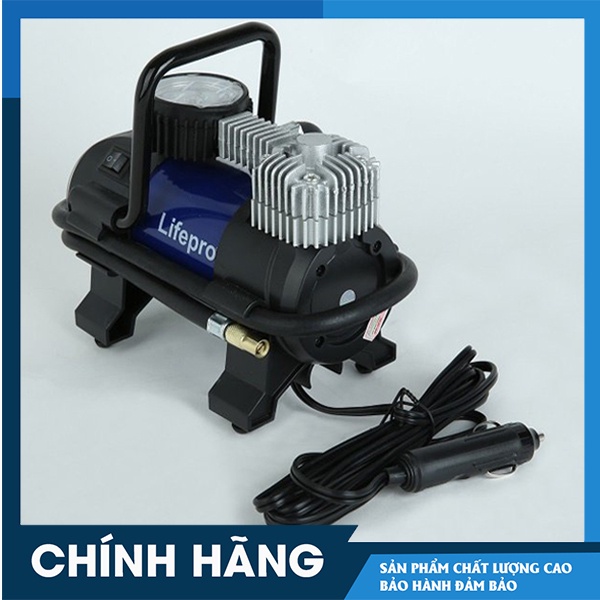 [Chính Hãng] Máy Bơm Lốp Xe Ô tô Mini Điện 12V LIFEPRO Chính Hãng Bơm Siêu Mạnh- Bơm Ô Tô Cao Cấp