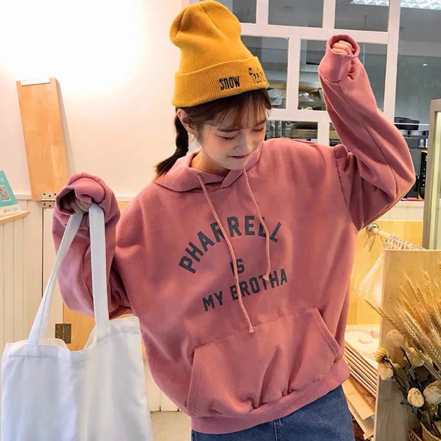 Áo hoodie PHARRELL chữ ngực HARI1119