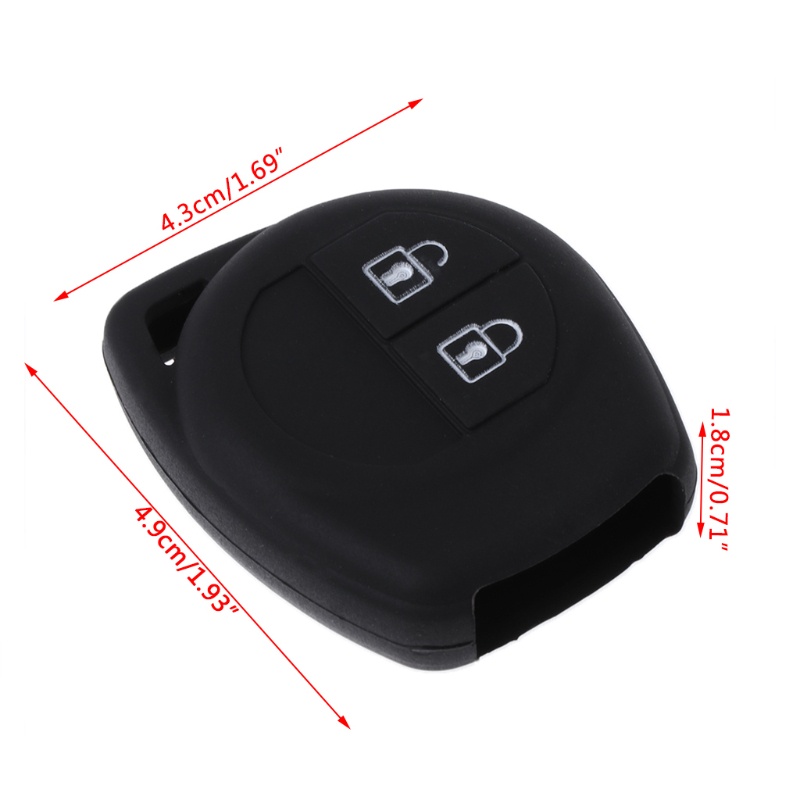 Vỏ Bọc Chìa Khóa Điều Khiển Từ Xa 2 Nút Bằng Silicon Cho Suzuki SX4 Swift