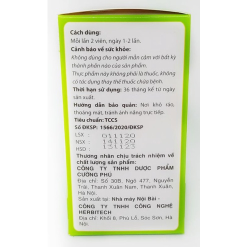 Melody Tab CP - Giúp thanh nhiệt - Tăng bền thành mạch