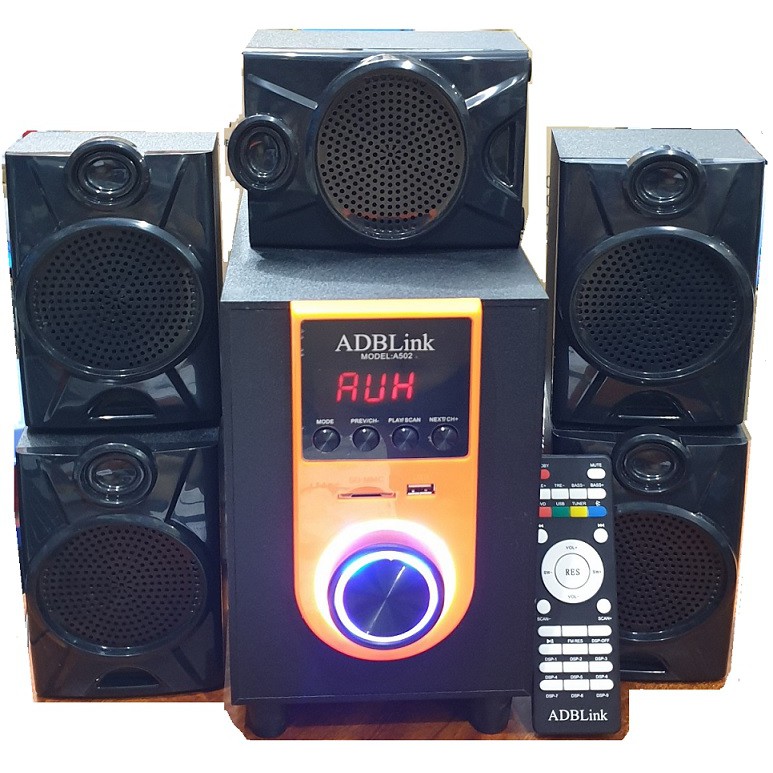 Loa Vi Tính 5.1 ADBLink A502( Bluetooth - FM , Thẻ Nhớ , Usb )