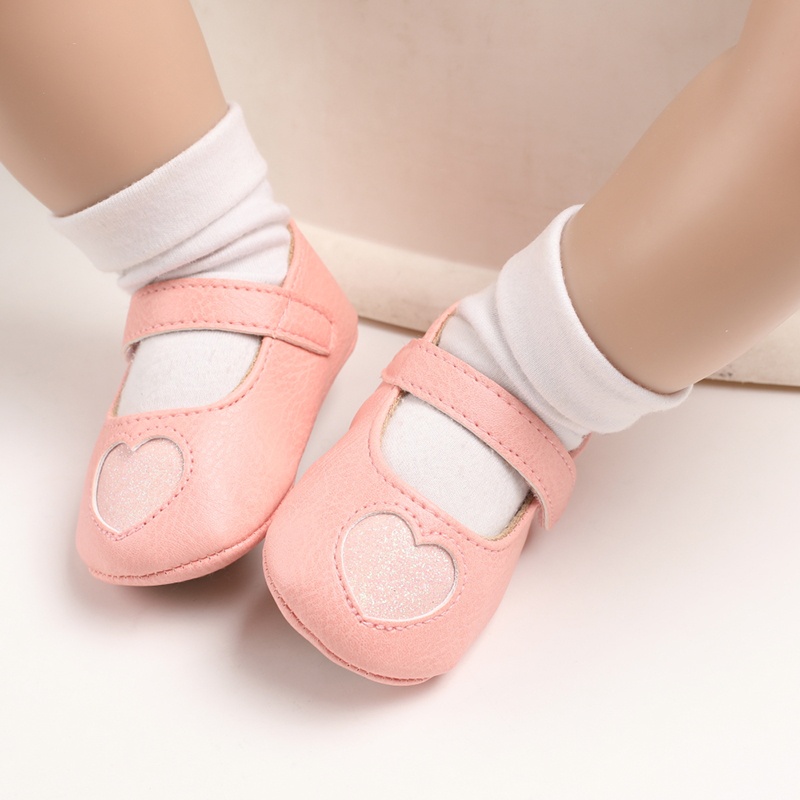 Giày Công Chúa Chống Trượt Cho Bé Gái Sơ Sinh Từ 0-18 Tháng Tuổi