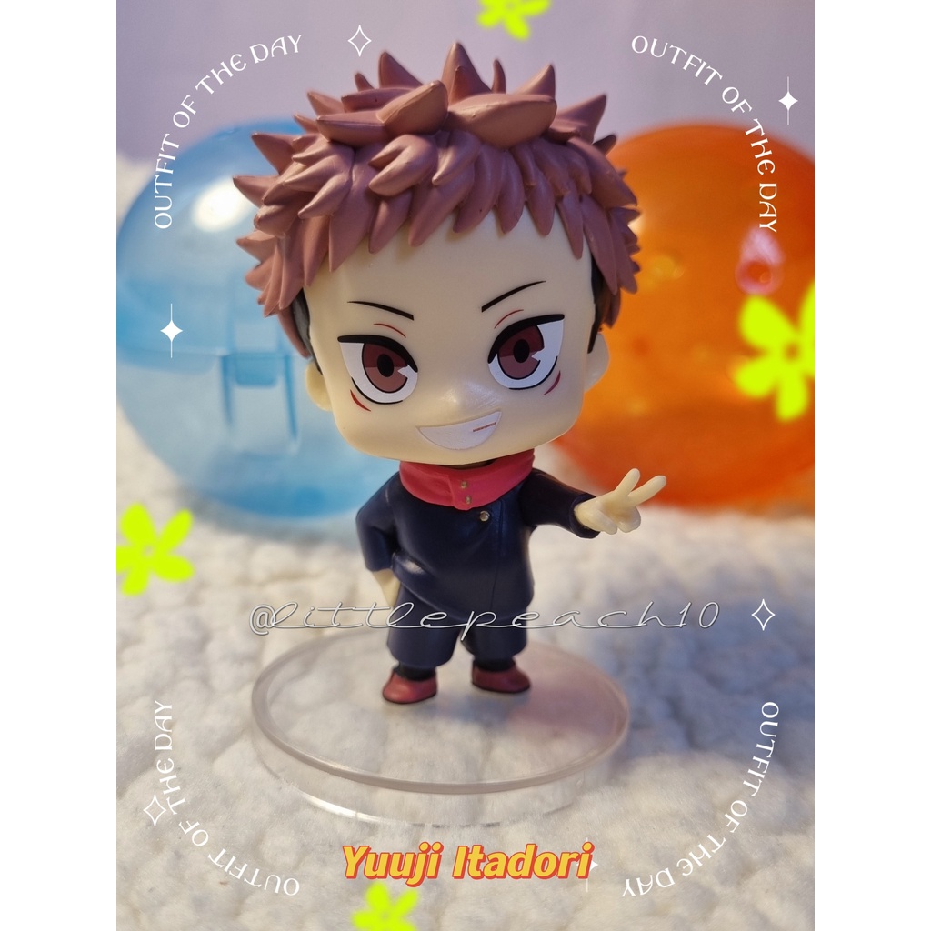 Mô hình Jujutsu Kaisen Bandai chú thuật hồi chiến Gashapon Gojo Megumi Yuji Nobara trứng gacha
