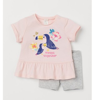 Set bộ bé gái săn sale h&m uk