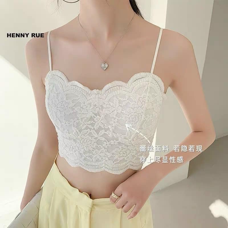 Áo bra ren 2 dây kèm mút đệm phong cách hàn quốc  siêu đẹp 1818