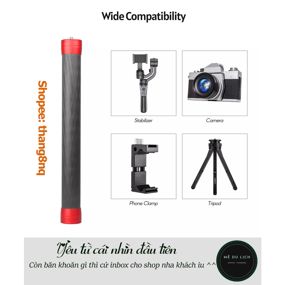 Gậy nối dài gimbal, sợi carbon, chiều dài 35cm | BigBuy360 - bigbuy360.vn