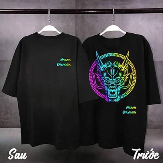 SALE- Áo Thun Phản Quang Nam Nữ In hình ĐẦU RỒNG 7 MÀU , áo chất, đi đêm, đi phượt bao ngầu, nhìn đã mắt - áo siêu HOT