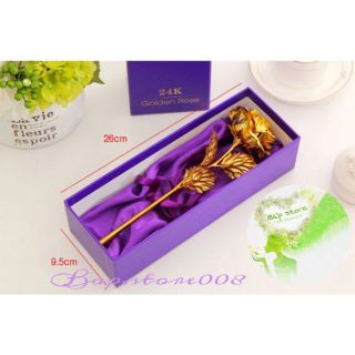 Hộp quà hoa hồng sáp mạ vàng 24k sang trọng