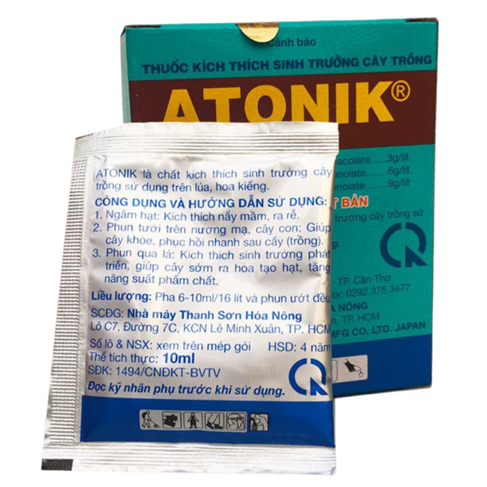 ATONIK 1.8SL Kích Thích Cây Sinh Trưởng Phát Triển - Gói 10ml (GAT-001).