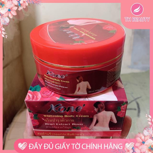 &lt;THẬT 100%&gt; Kem Body Kone Đỏ Thái Lan - Tinh chất hoa hồng dưỡng trắng