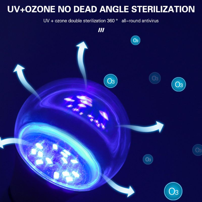 Bóng Đèn Led Uv Tiệt Trùng E27 12w