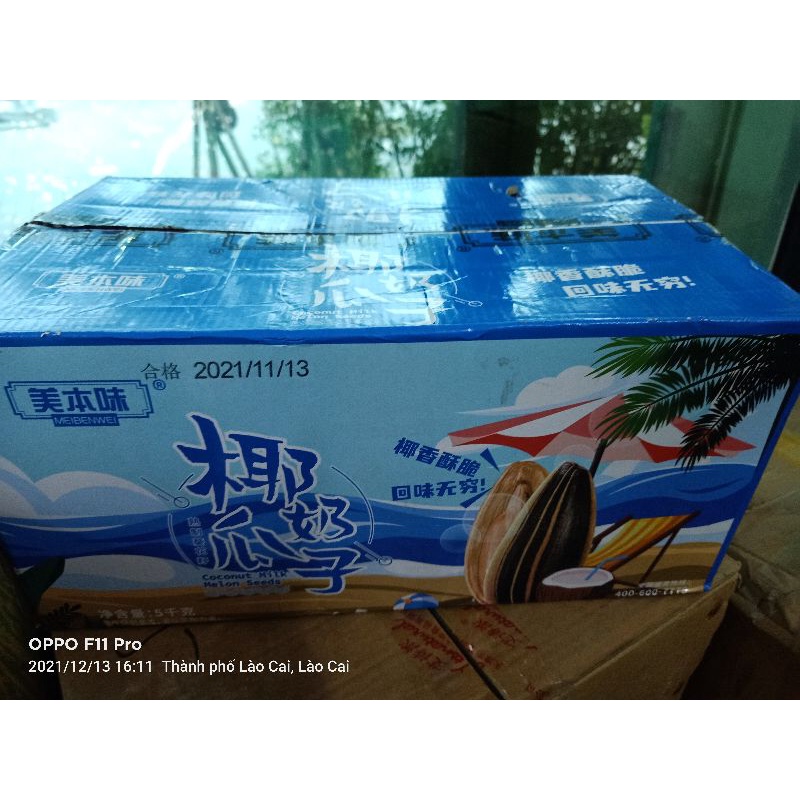 Sỉ 1 thùng 5kg Hạt Hướng Dương Vị Táo Đỏ, Caramel,Óc Chó, Vị Dừa