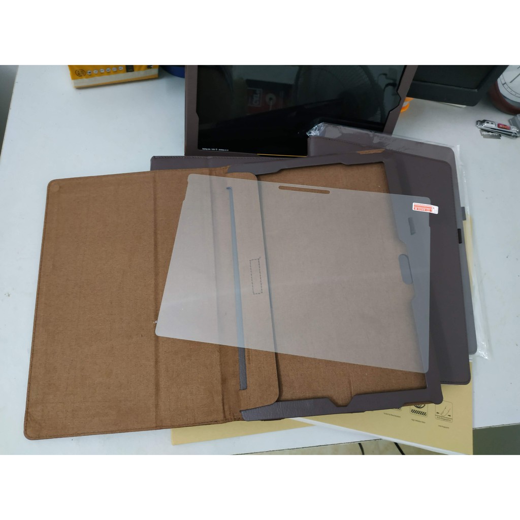 Combo kính cường lực + bao da cho Surface Pro 4, 5, 6, 7