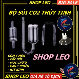 Sủi CO2 thủy tinh - full bộ (4 chi tiết) - Sủi Co2 siêu mịn - Shopleo