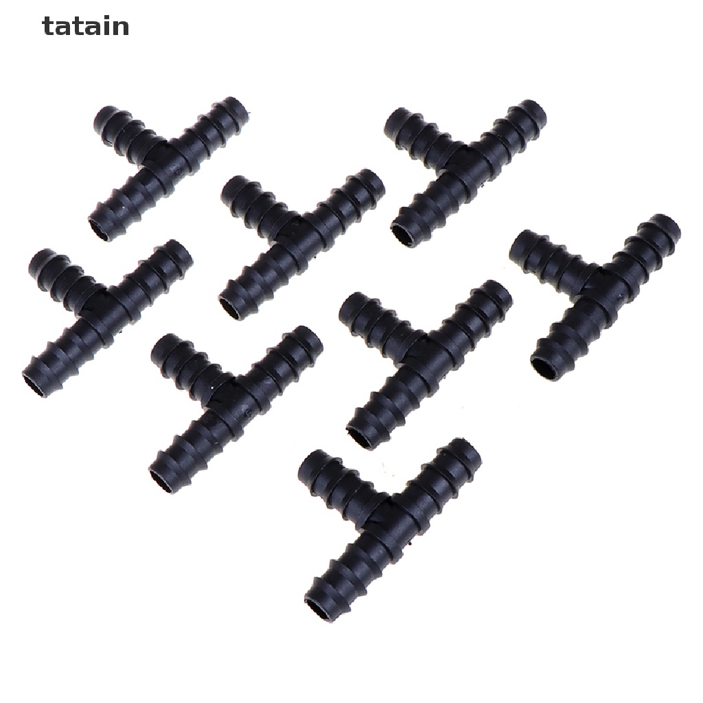 [TAT] 8PCS Garden hose tee water splitter 16mm connector garden irrigation barbed tee CVX