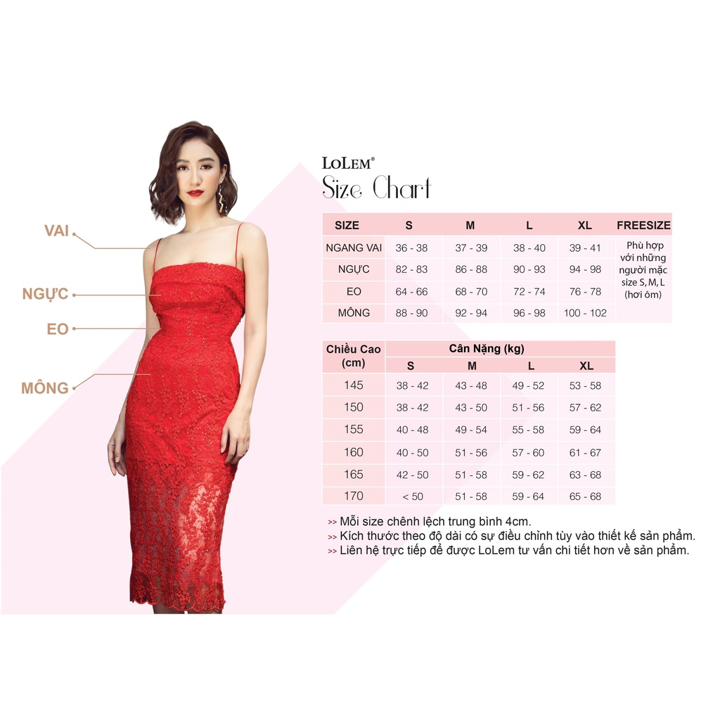 Đầm xòe voan ép bèo dọc thân cổ V LOLEM CLOTHING- DX295