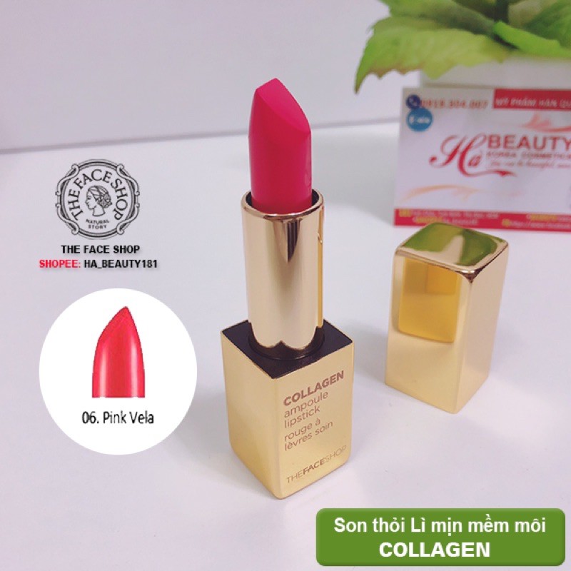 Son lì dưỡng COLLAGEN AMPOULE LIPSTICK The Face Shop | BigBuy360 - bigbuy360.vn