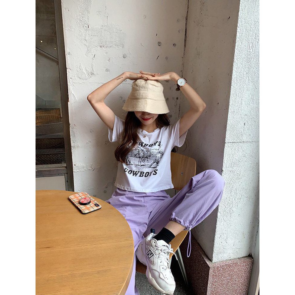 QUẦN JOGGER KAKI TRƠN 4 MÀU - QUẦN CULLOTES KAKI HỒNG TÍM ĐEN XANH HOT