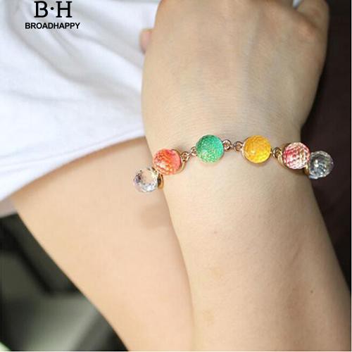 Vòng đeo tay chuỗi hạt nhiều màu sắc kiểu dáng thời trang
