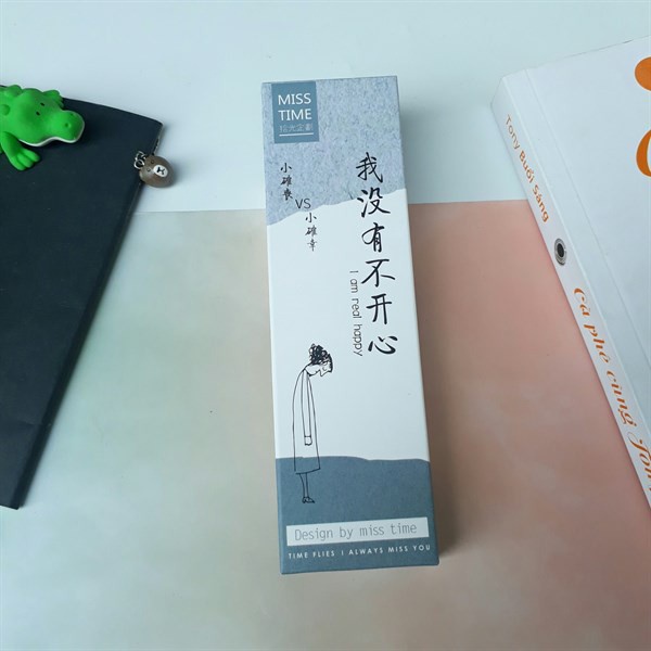 Hộp 30 Đánh Dấu Sách Bookmark Chủ Đề Cảm Xúc Cuộc Sống 15x4cm