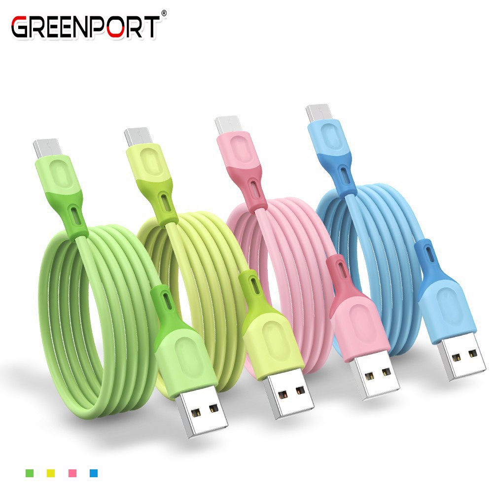 Greenport Dây Cáp Sạc Nhanh Type C Dài 1m / 2m Chất Lượng Cao
