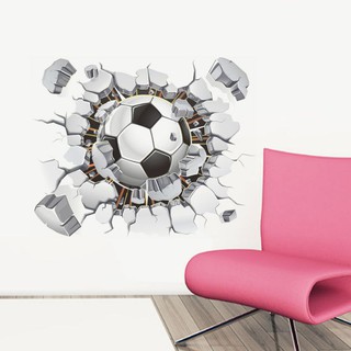 Sticker dán tường Decal dán tường Trái banh 3D trang trí phòng cho bé- decal dễ dàng thi công tại nhà