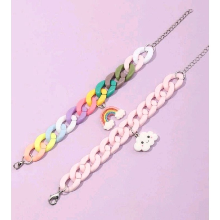 🧸SET 2 VÒNG TAY BÉ GÁI-TẶNG KÈM TÚI RÚT