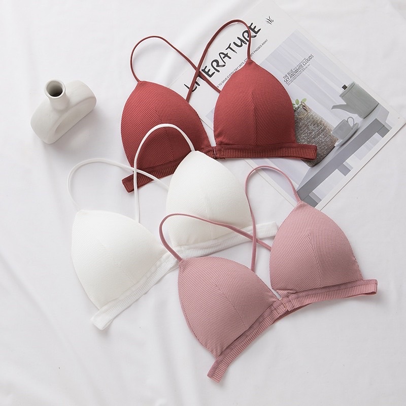 ♥️ Shop Uy Tín ♥️[Áo Lót Nữ] Áo Bra Cài Trước Dây Áo Siêu Mảnh Mặc Siêu Êm Và Thoải Mái Bralette cotton