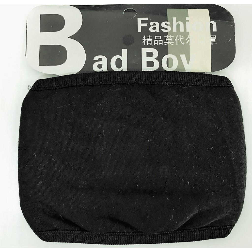 Khẩu Trang BAD BOY VẢI ĐEN TRƠN Hàn Quốc | Khẩu Trang Đen Chống Bụi | BigBuy360 - bigbuy360.vn