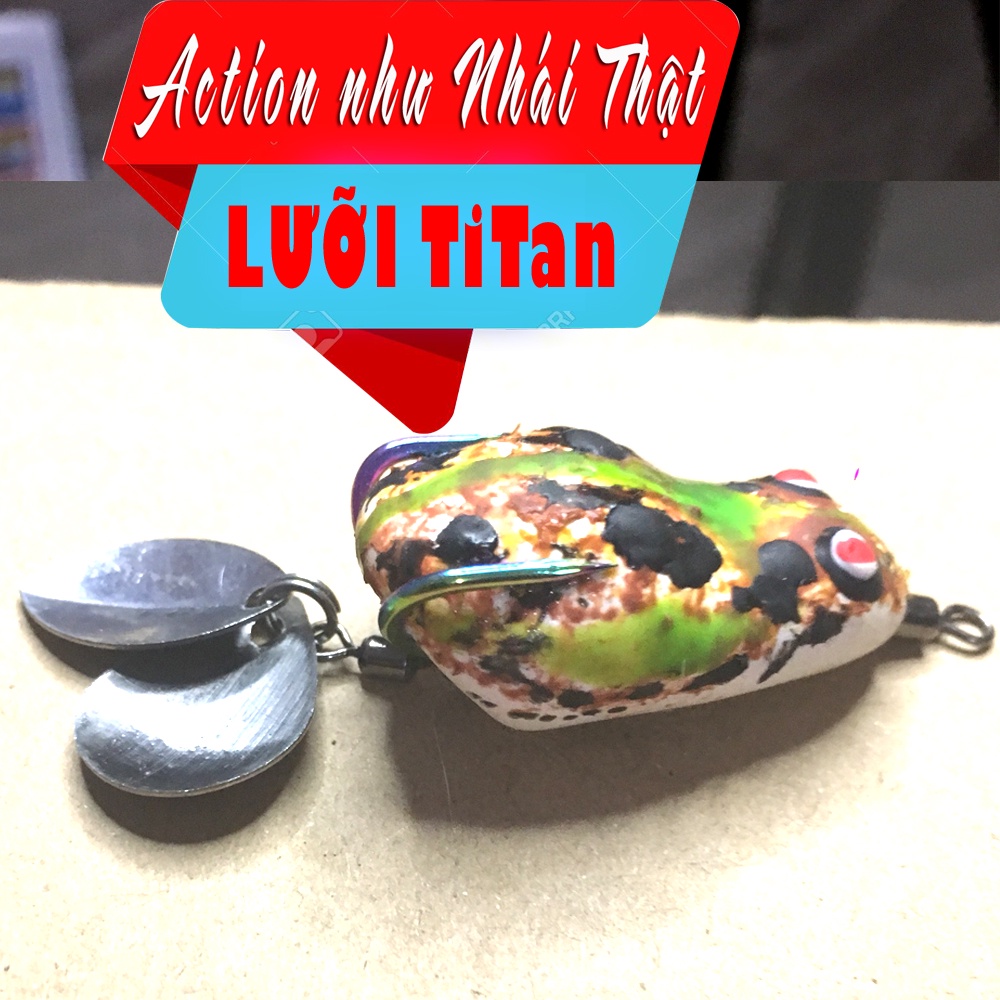 NHÁI HƠI T1 ĐỘ,lưỡi TITAN, action giống hệt nhái đồng