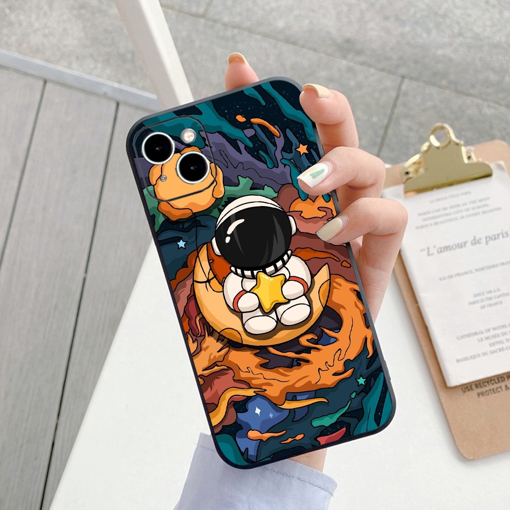 Ốp Lưng Iphone TPU Cạnh Vuông Phi Hành Gia - PG2, BVC Iph6/6plus/6s/6splus/7/7plus/8/8plus/x/xs/11/12/pro/13/promax