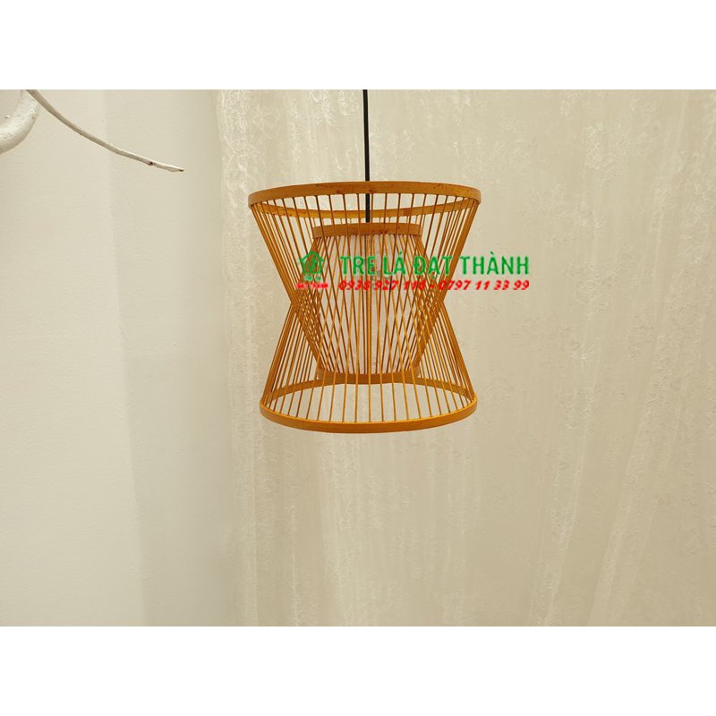 Đèn mây tre trang trí, đèn tăm xô xéo