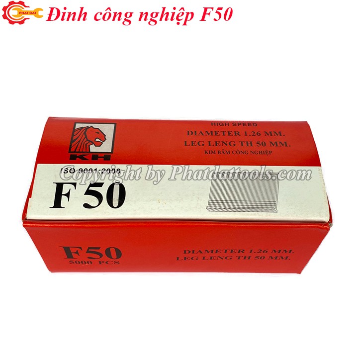 Hộp 5000 đinh bắn gỗ công nghiệp F50-Dùng cho máy bắn đinh F50 dùng hơi