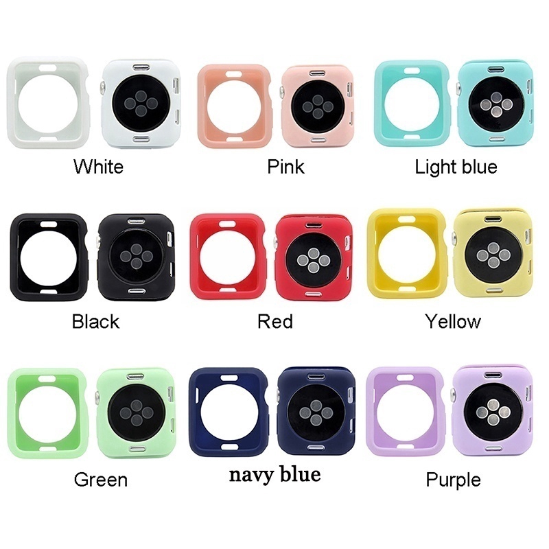 Vỏ nhựa TPU bảo vệ mặt đồng hồ Apple Watch Series 1 2 3 4 5 38mm 42mm 40mm 44mm