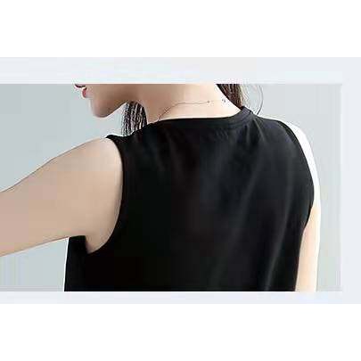 Áo Thun Sát Nách Cổ Chữ V Màu Sắc Đơn Giản Có size Lớn Cho Nữ