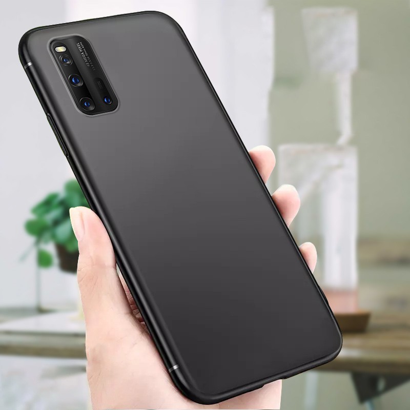Ốp điện thoại TPU Silicone mềm nhám màu đen cho OPPO A92 OPPO A52 A 92 52 OPPOA92