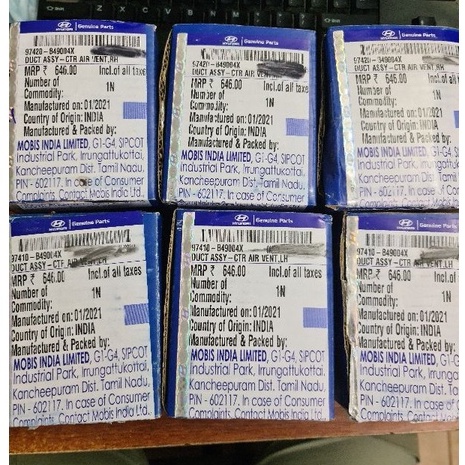 Cửa gió điều hòa i10 grand 97410B49004X / 97420B49004X